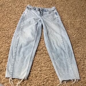 American Eagle Outfitters Light Wash Straight Leg Jeans